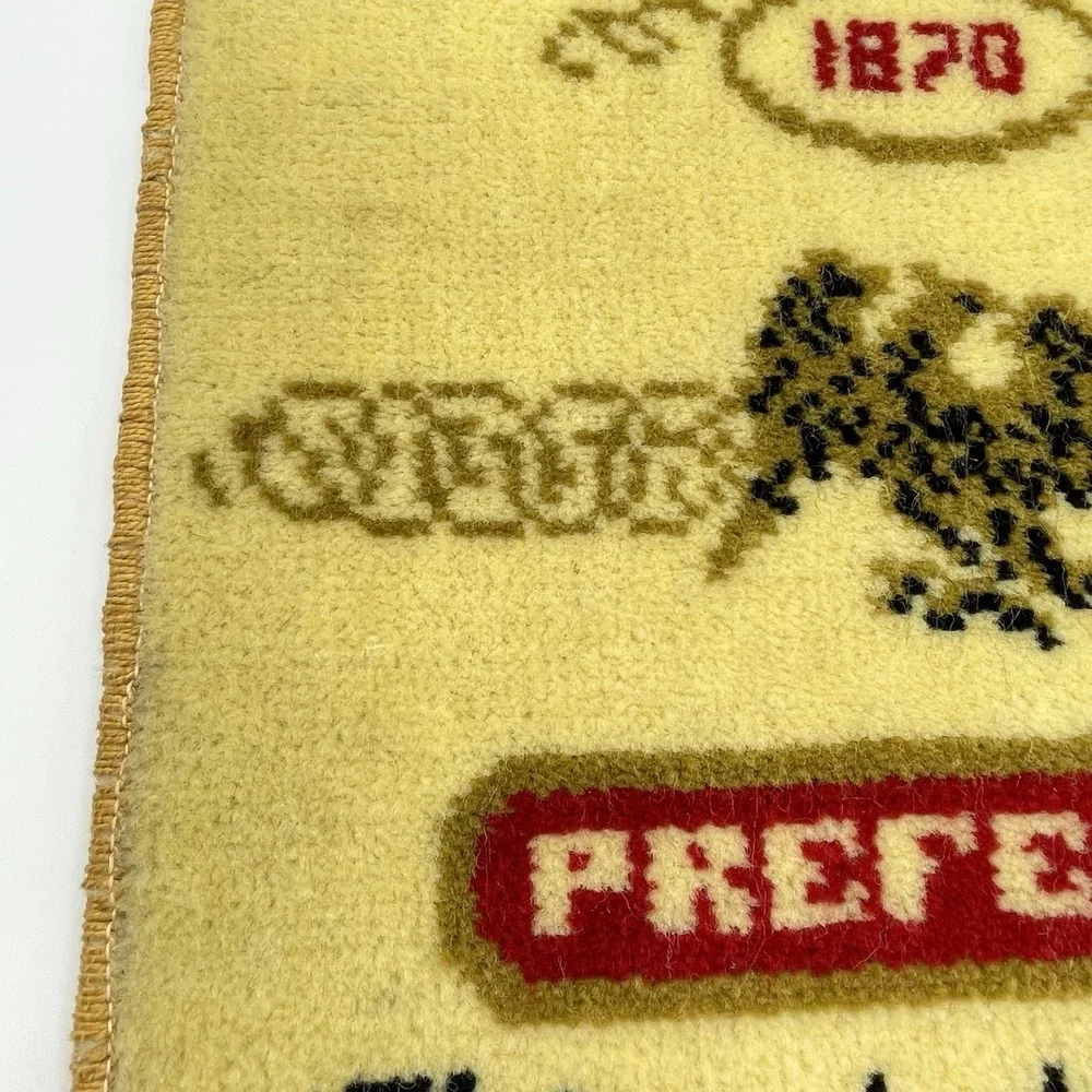 Vintage 1960s Fleischmann's Preferred Whiskey Advertising Bar Mat 18x13.5